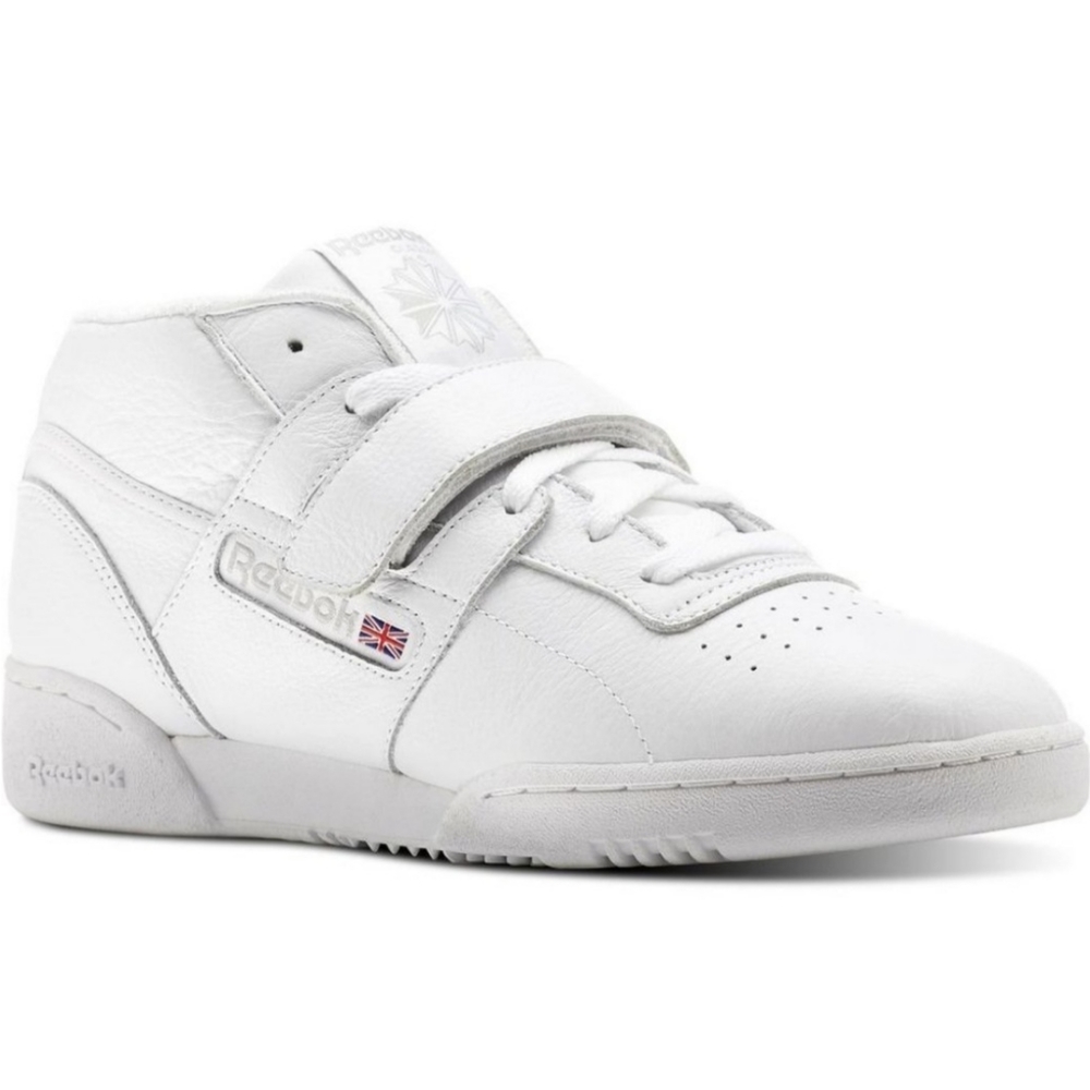 Mens Reebok Workout Clean Mid Strap